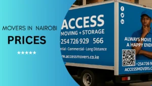 Professional movers in Nairobi Kenya – prices based on house size and distance.